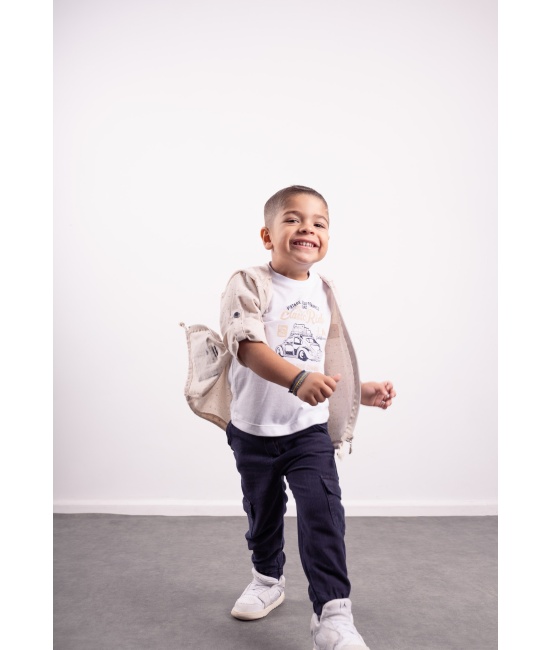 ΣΕΤ 3 ΤΜΧ ΜΠΟΥΦΑΝ ΜΠΛΟΥΖΑ ΥΦΑΣΜΑΤΙΝΟ ΠΑΝΤΕΛΟΝΙ