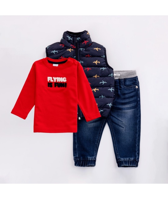 ΣΕΤ 3 ΤΜΧ ΑΜΑΝΙΚΟ ΜΠΛΟΥΖΑ ΤΖΙΝ